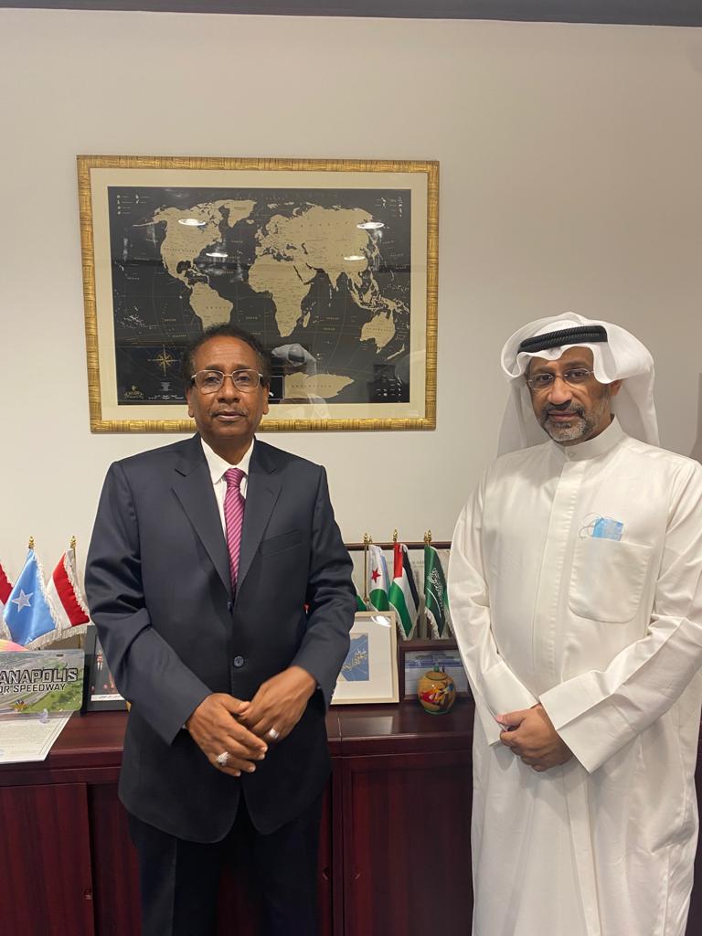 The meeting of His Excellency the Ambassador with Regional Director for Arab countries at the Kuwait Fund for Arab Economic Development